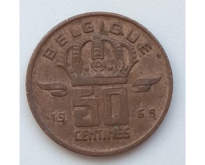 Бельгия 50 сантимов 1969 Belgique