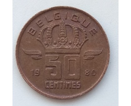 Бельгия 50 сантимов 1980 Belgique
