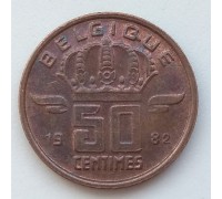 Бельгия 50 сантимов 1982 Belgique