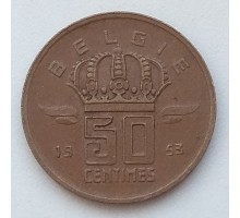 Бельгия 50 сантимов 1953 Belgie