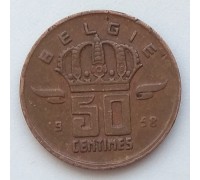 Бельгия 50 сантимов 1958 Belgie