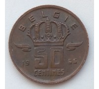 Бельгия 50 сантимов 1966 Belgie