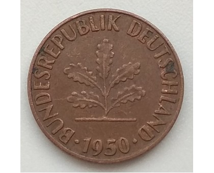 Германия (ФРГ) 1 пфеннинг 1950 F
