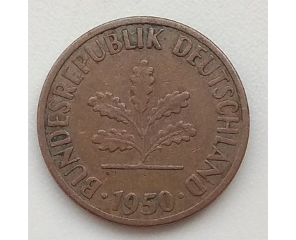 Германия (ФРГ) 1 пфеннинг 1950 J
