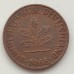 Германия (ФРГ) 1 пфеннинг 1968 D