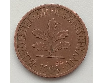 Германия (ФРГ) 1 пфеннинг 1984 D
