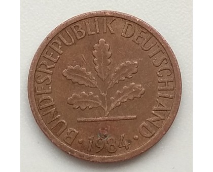 Германия (ФРГ) 1 пфеннинг 1984 F