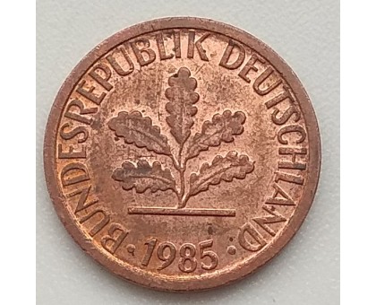 Германия (ФРГ) 1 пфеннинг 1985 F
