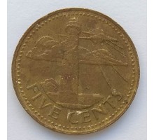 Барбадос 5 центов 1973