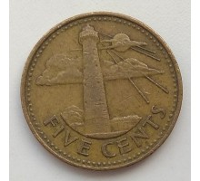 Барбадос 5 центов 1986