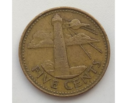 Барбадос 5 центов 1986