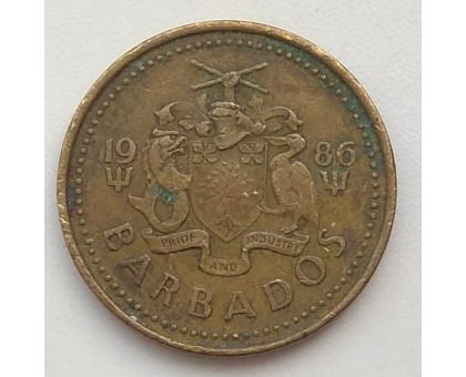 Барбадос 5 центов 1986