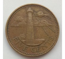 Барбадос 5 центов 1989