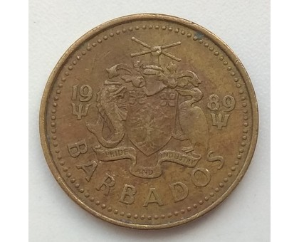 Барбадос 5 центов 1989