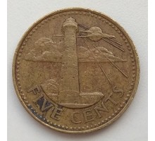 Барбадос 5 центов 1996