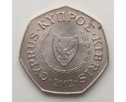 Кипр 50 центов 2002