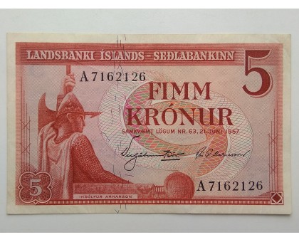 Исландия 5 крон 1957