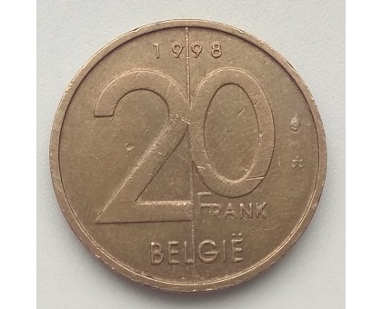 Бельгия 20 франков 1994-2001 Belgie