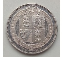 Великобритания 1 шиллинг 1887 серебро