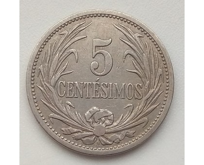 Уругвай 5 сентесимо 1909