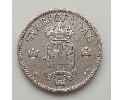 Швеция 25 эре 1907 серебро