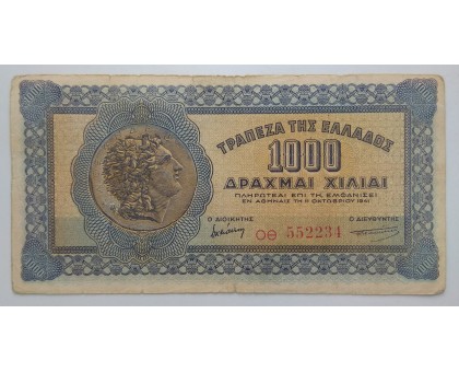 Греция 1000 драхм 1941