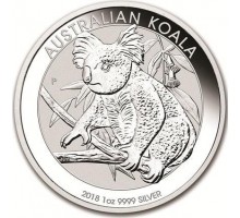 Австралия 1 доллар 2018. Австралийская Коала серебро