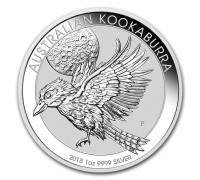 Австралия 1 доллар 2018. Австралийская Кукабарра серебро