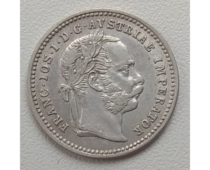 Австрия 10 крейцеров 1872 серебро