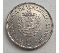 Венесуэла 5 боливаров 1989-1990