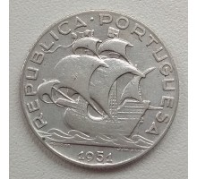Португалия 2,5 эскудо 1951 серебро