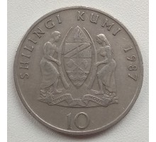 Танзания 10 шиллингов 1987-1989