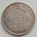 Великобритания 1/2 кроны 1944 серебро