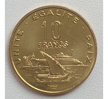 Джибути 10 франков 1977-2017