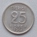 Швеция 25 эре 1956 серебро