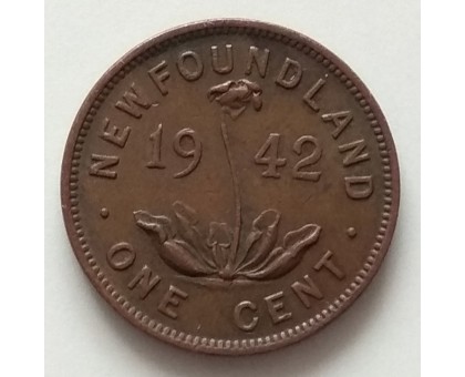 Ньюфаундленд 1 цент 1942