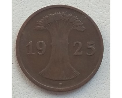 Германия 1 пфенниг 1925 F