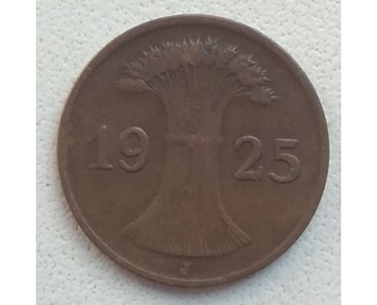 Германия 1 пфенниг 1925 J