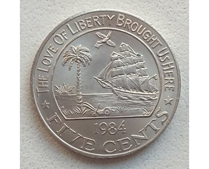 Либерия 5 центов 1960-1984
