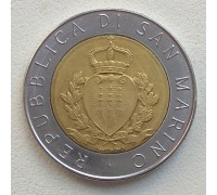 Сан-Марино 500 лир 1987. 15 лет возобновлению чеканке монет