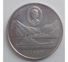 Остров Святой Елены 25 пенсов 1980. 80 лет со дня рождения Королевы Матери
