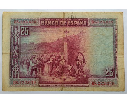 Испания 25 песет 1928