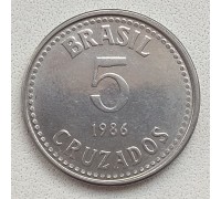 Бразилия 5 крузадо 1986-1988