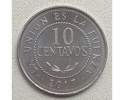 Боливия 10 сентаво 2017
