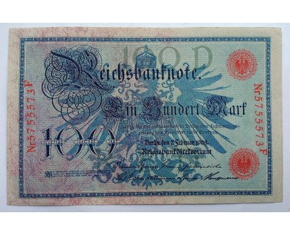 Германия 100 марок 1908