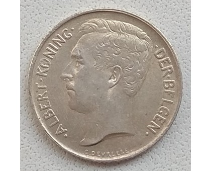 Бельгия 50 сантимов 1911 серебро