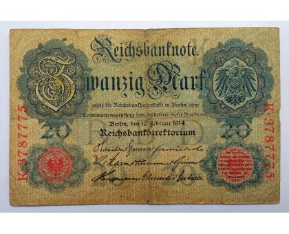 Германия 20 марок 1908-1910