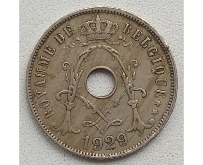 Бельгия 25 сантимов 1929 BELGIQUE