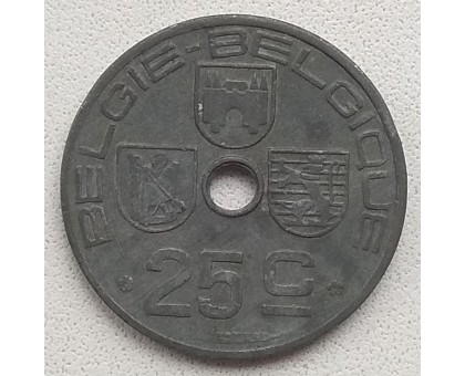 Бельгия 25 сантимов 1946 BELGIE - BELGIQUE