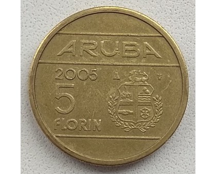 Аруба 5 флоринов 2005-2013
